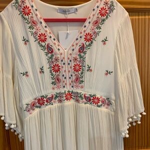 Elegant Embroidered Maxi Dress